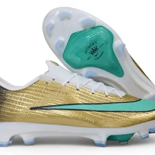 Nike Mercurial Vapor Gold Turquoise Firm-Ground Soccer Shoes