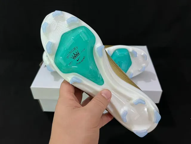Nike Mercurial Vapor Gold Turquoise Firm-Ground Soccer Shoes 5