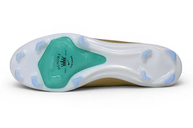 Nike Mercurial Vapor Gold Turquoise Firm-Ground Soccer Shoes 15