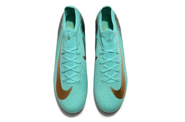 Nike Mercurial Vapor Mint Gold Iridescent Firm-Ground Soccer Shoes 2