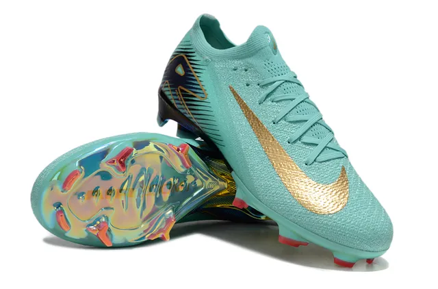 Nike Mercurial Vapor Mint Gold Iridescent Firm-Ground Soccer Shoes 3