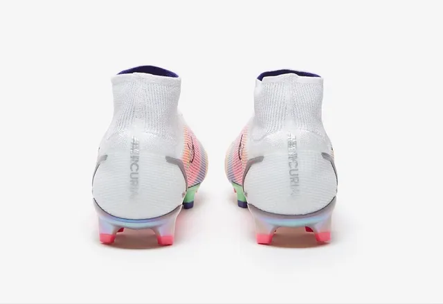 Nike Mercurial Vapor Multicolor High-Cut Flyknit Upper Gradient Mesh Firm-Ground Soccer Shoes 3