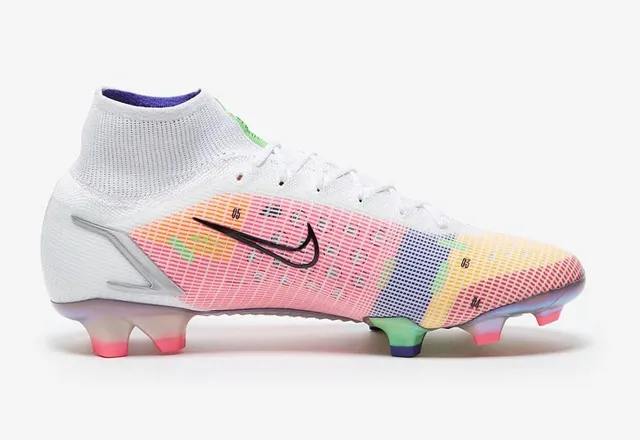 Nike Mercurial Vapor Multicolor High-Cut Flyknit Upper Gradient Mesh Firm-Ground Soccer Shoes 5