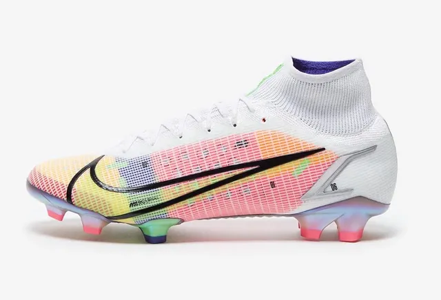 Nike Mercurial Vapor Multicolor High-Cut Flyknit Upper Gradient Mesh Firm-Ground Soccer Shoes 6