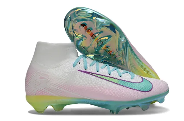 Nike Mercurial Vapor Multicolore Haut-Coupé Ajustement Chaussette Supérieur Firm-Ground Chaussures de Football 1