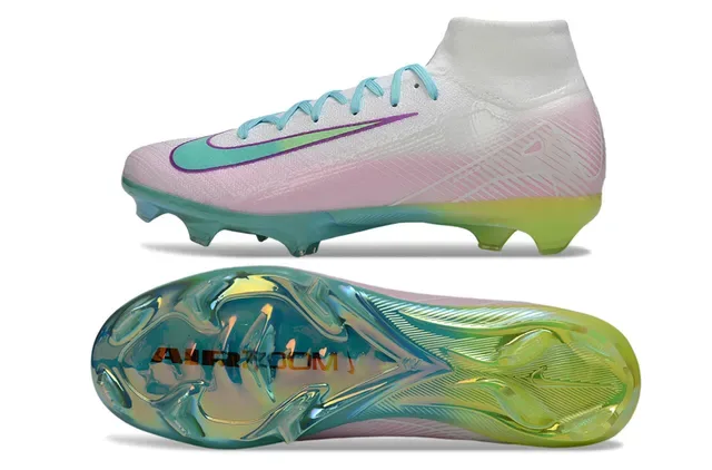 Nike Mercurial Vapor Multicolore Haut-Coupé Ajustement Chaussette Supérieur Firm-Ground Chaussures de Football 6