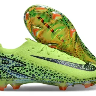 Nike Mercurial Vapor Neon Lime Green Black Speckle Firm-Ground Soccer Shoes