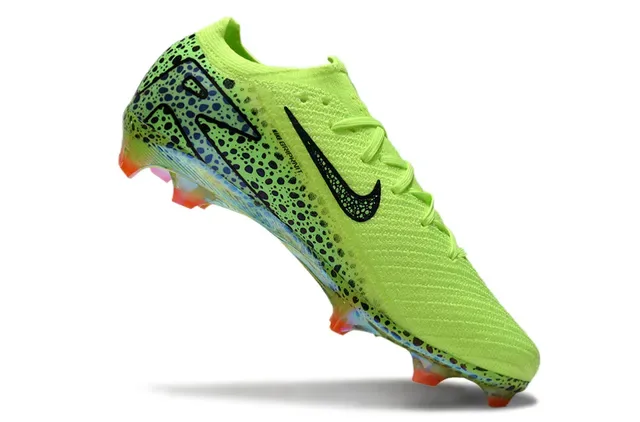 Nike Mercurial Vapor Neon Lime Green Black Speckle Firm-Ground Soccer Shoes 2