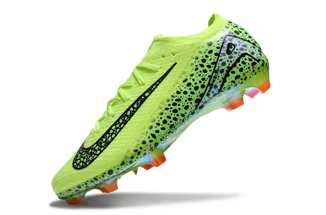 Nike Mercurial Vapor Neon Lime Green Black Speckle Firm-Ground Soccer Shoes 3