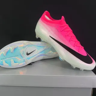 Nike Mercurial Vapor Pink Black Low-Cut Sock-Fit Upper Firm-Ground Soccer Shoes