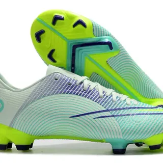 Nike Mercurial Vapor Wave Pattern Mint y Neon Lime Zapatos de fútbol para terreno firme