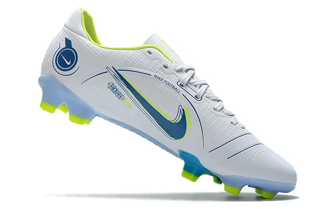 Nike Mercurial Vapor Wave Pattern Chaussures de football à crampons pour terrain ferme Mint et Neon Lime 7