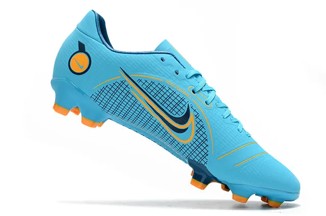 Nike Mercurial Vapor Wave Pattern Chaussures de football à crampons pour terrain ferme Mint et Neon Lime 15