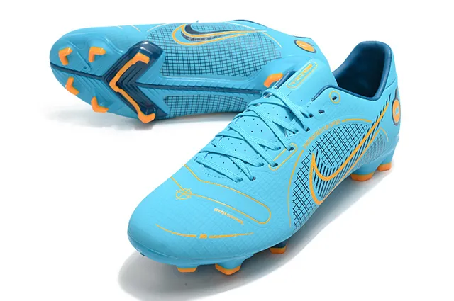 Nike Mercurial Vapor Wave Pattern Chaussures de football à crampons pour terrain ferme Mint et Neon Lime 17
