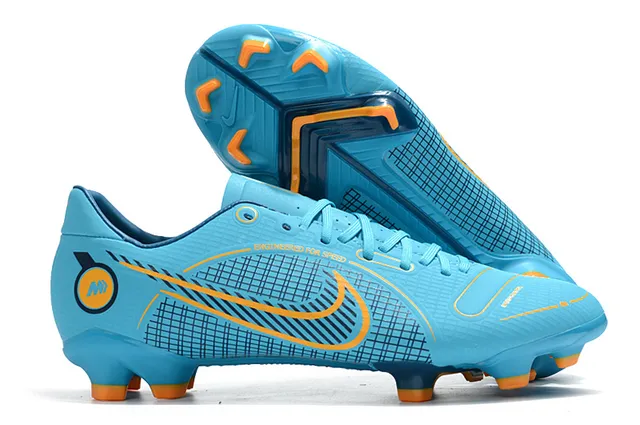 Nike Mercurial Vapor Wave Pattern Chaussures de football à crampons pour terrain ferme Mint et Neon Lime 19