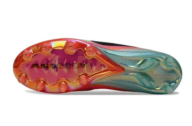 Nike Mercurial Vapor Brancas Multicolor Knit Upper Sola Iridiscente Gradiente Firm-Ground Sapatos de Futebol 6