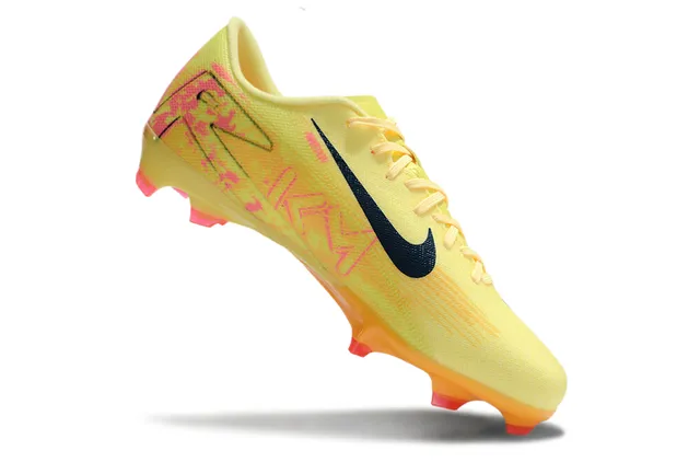 Nike Mercurial Vapor Yellow Pink Low-Cut Synthetic Upper Vibrant Colorway Firm-Ground Soccer Shoes 2