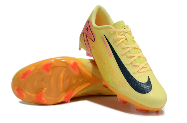 Nike Mercurial Vapor Yellow Pink Low-Cut Synthetic Upper Vibrant Colorway Firm-Ground Soccer Shoes 4