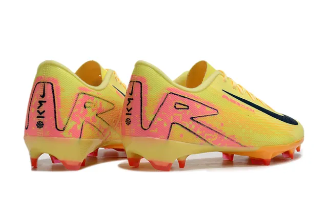 Nike Mercurial Vapor Yellow Pink Low-Cut Synthetic Upper Vibrant Colorway Firm-Ground Soccer Shoes 5