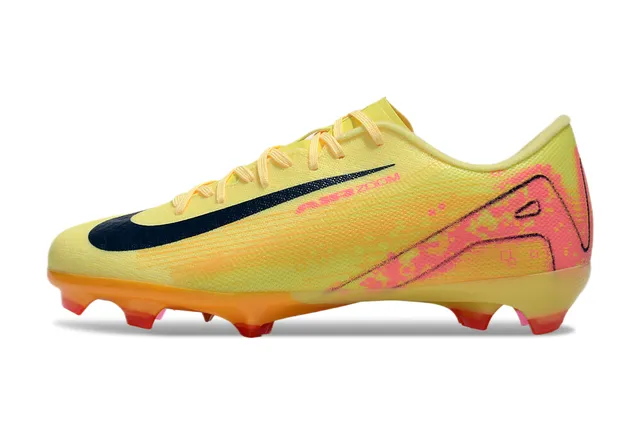 Nike Mercurial Vapor Yellow Pink Low-Cut Synthetic Upper Vibrant Colorway Firm-Ground Soccer Shoes 7