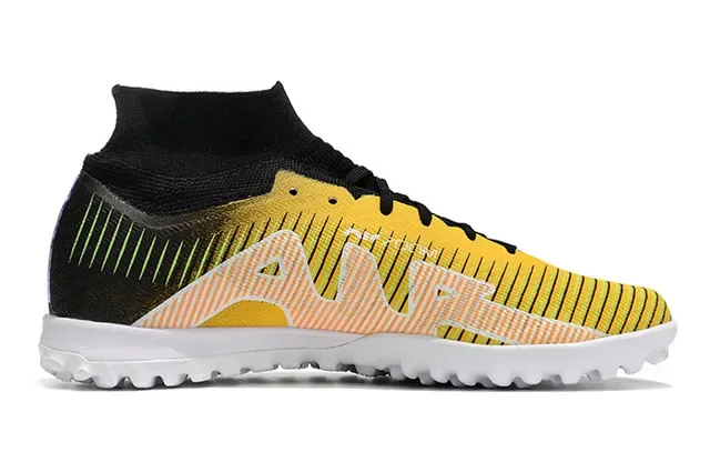 Nike Mercurial X 201 Jaune Noir Pelouse Chaussures de football 5