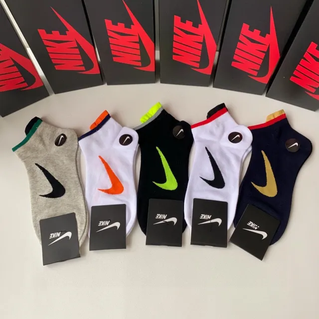 Nike বহু রঙের কম-কাট গোড়ালি বুনন নির্মাণ মোজা 2