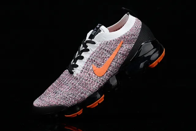 Nike Multicolor Orange Knit Upper Visible Air Cushioning Lifestyle Sneakers 6