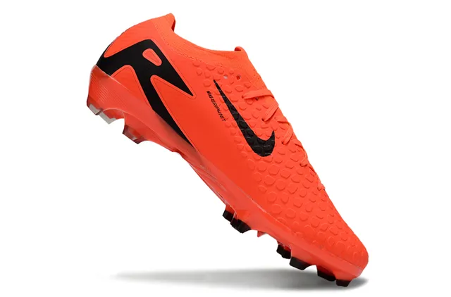 Nike Orange Black Low-Cut Cleat Textured Dimpled Forefoot Firm-Ground Soccer Shoes 2