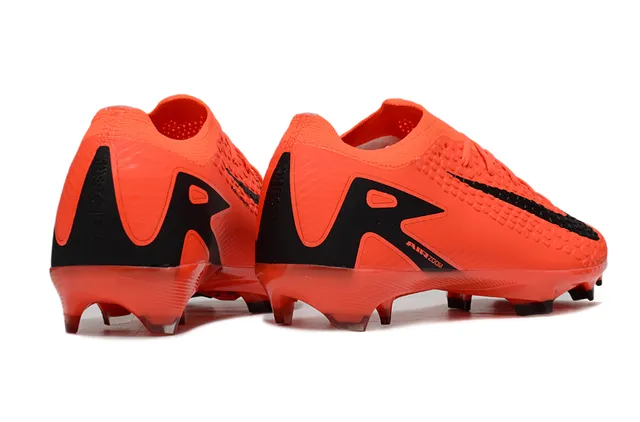 Nike Orange Black Low-Cut Cleat Textured Dimpled Forefoot Firm-Ground Soccer Shoes 5