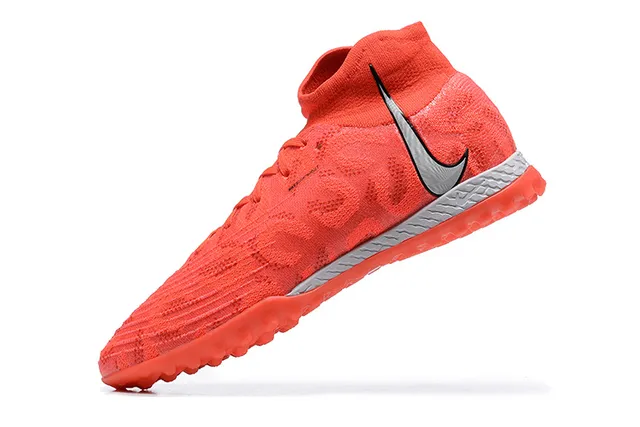 Nike Chaussures de football Turf avec collet sock-fit, empeigne en knit engineered, couleur orange argent 4