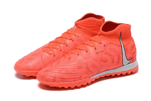 Nike Chaussures de football Turf avec collet sock-fit, empeigne en knit engineered, couleur orange argent 8