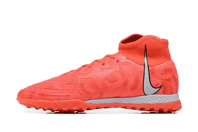 Nike Chaussures de football Turf avec collet sock-fit, empeigne en knit engineered, couleur orange argent 10