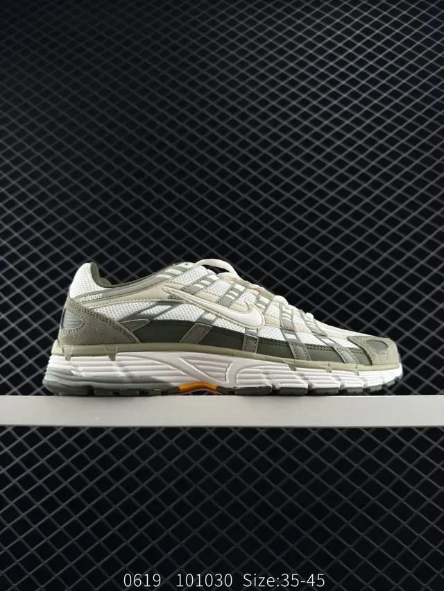 Nike P-6000 Beige Olive Green Lifestyle Sneakers 4