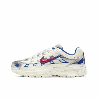 Nike P-6000 Off-White Silver Blue Red Lifestyle Sneakers