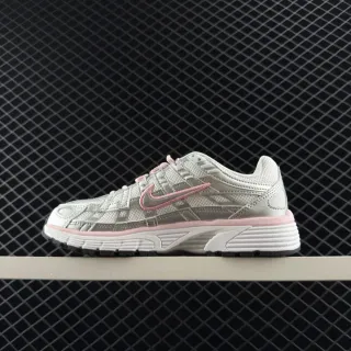 Nike P-6000 حذاء رياضي سميك فضي رمادي ووردي