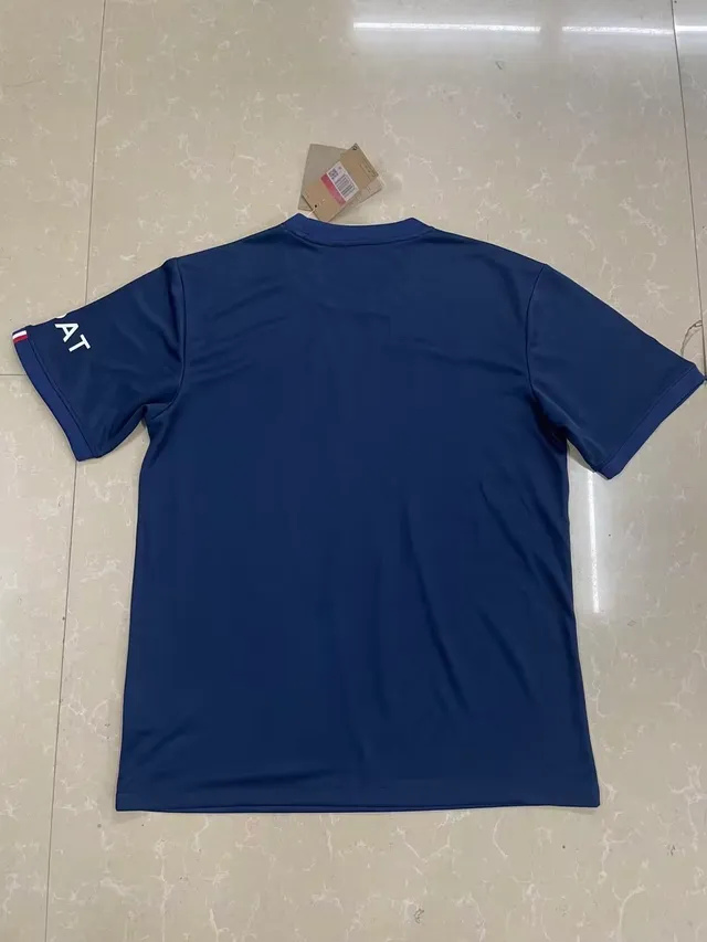 Nike Paris Saint-Germain Qatar Airways Navy Blue Gradient Stripe Jersey 2