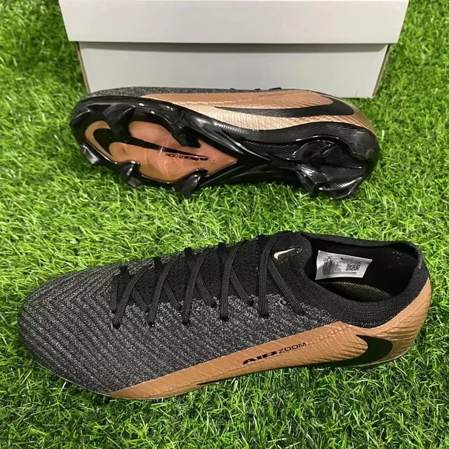 Nike Phantom GT Air Zoom Preto Cobre Chuteiras de futebol Grama Firme 3