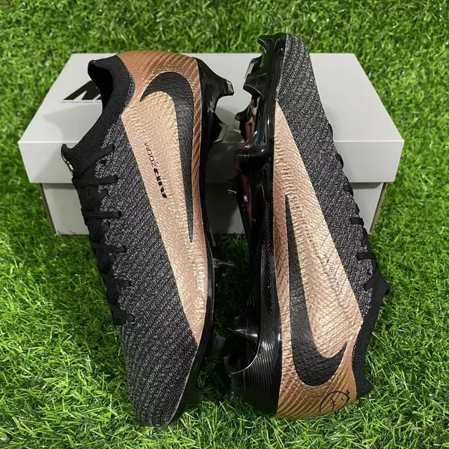 Nike Phantom GT Air Zoom Preto Cobre Chuteiras de futebol Grama Firme 4