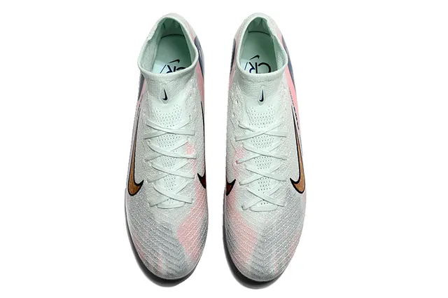 Nike Phantom GT Air Zoom White Blue Pink Firm-Ground Soccer Shoes 2