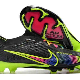 Nike Phantom GT Black Multicolor Low-Cut Knit Upper Firm-Ground Soccer Shoes