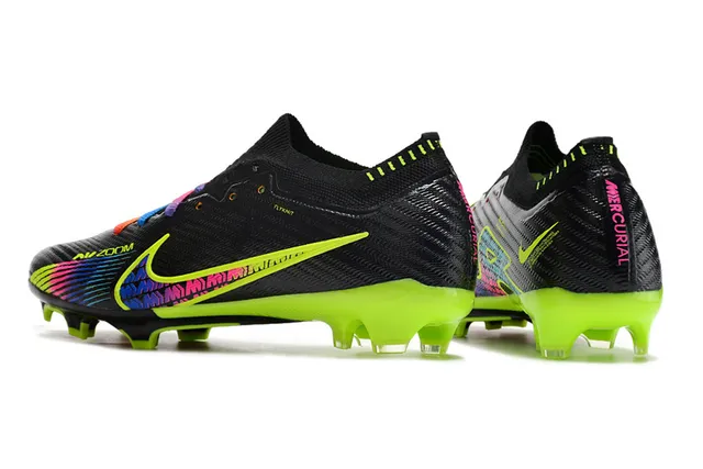 Nike Phantom GT Black Multicolor Low-Cut Knit Upper Firm-Ground Soccer Shoes 4