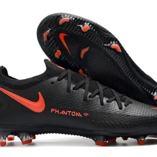 Nike Phantom GT Black Orange Firm-Ground Soccer Shoes