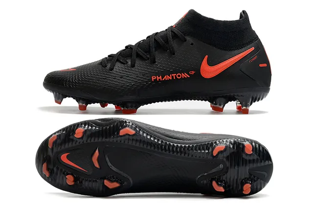 Nike Phantom GT Noir Orange Terrain ferme Chaussures de football 2