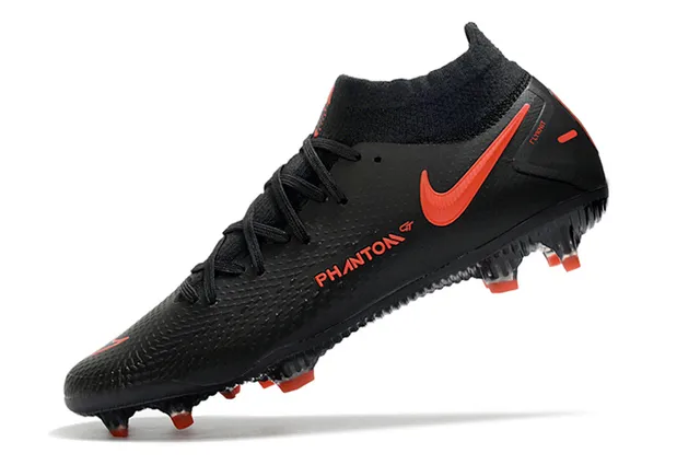 Nike Phantom GT Noir Orange Terrain ferme Chaussures de football 4