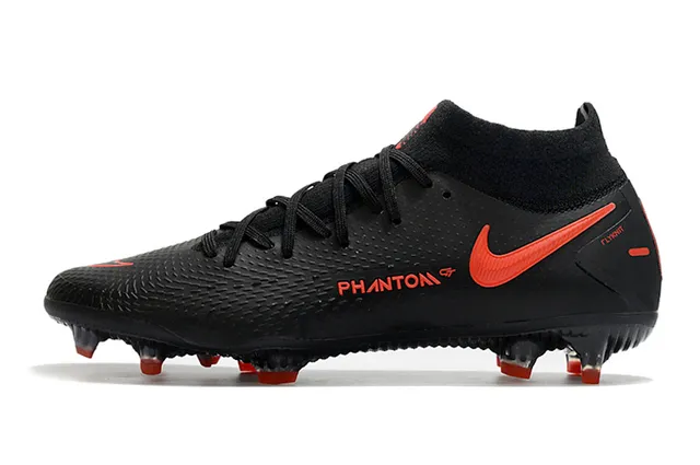 Nike Phantom GT Noir Orange Terrain ferme Chaussures de football 5