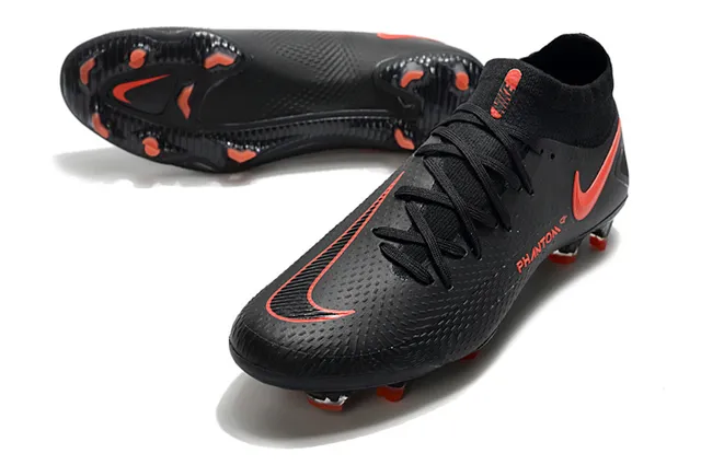 Nike Phantom GT Noir Orange Terrain ferme Chaussures de football 6