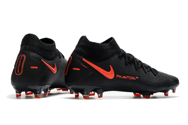 Nike Phantom GT Noir Orange Terrain ferme Chaussures de football 7