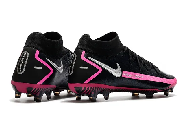 Nike Phantom GT Black Pink gola de meia parte superior sintética texturizada sola para terreno firme sapatos de futebol 7