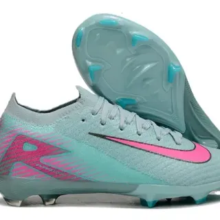 Nike Phantom GT أحذية كرة القدم أزرق وردي أعلى نسيجي كولار منخفض Firm-Ground