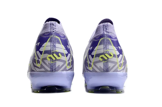Nike Phantom GT Purple Green Knit Upper Graphic-Print Overlay Firm-Ground Soccer Shoes 4